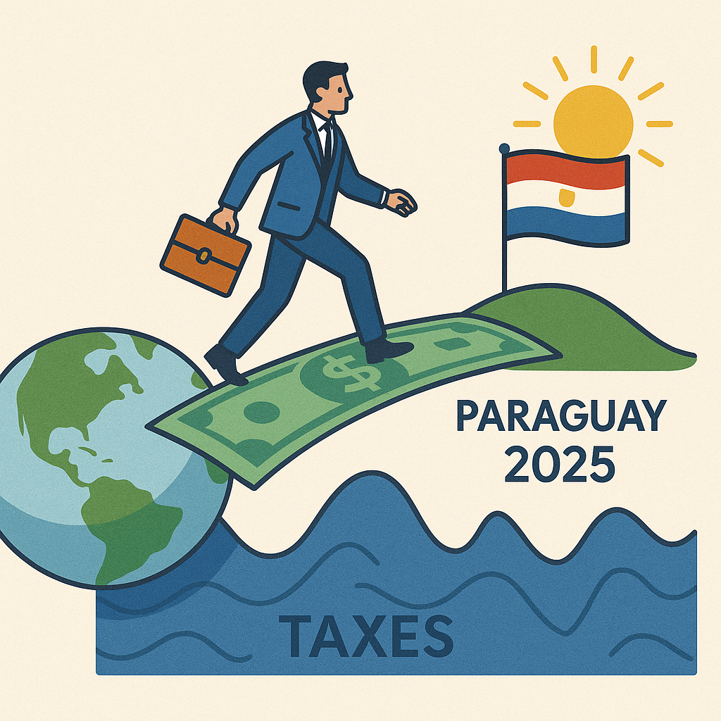 Infografik: contoh struktur optimalisasi pajak lewat Paraguay