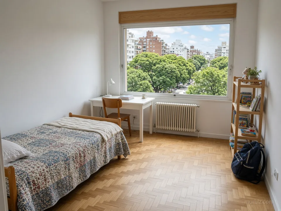 Two-bedroom family apartment in green Belgrano