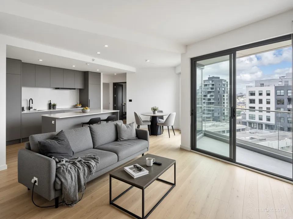 One-bedroom apartment in a new building in central Melbourne
