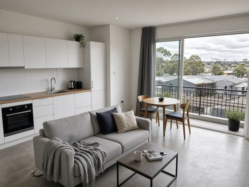 One-bedroom apartment in a new building by Footscray station