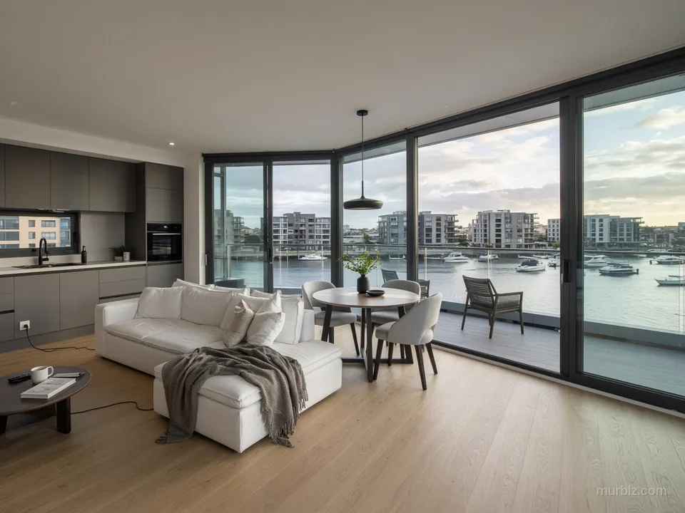 Two-bedroom waterfront apartment in Docklands