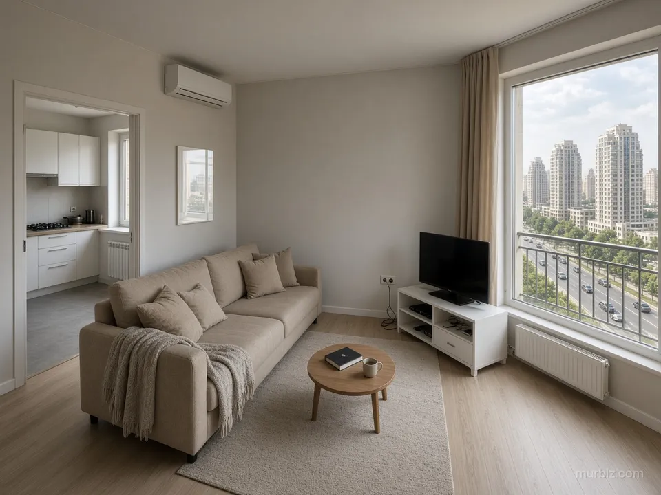 One-room apartment in a new building in Khatai