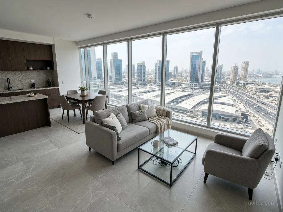 One-bedroom apartment in Seef by the shopping malls