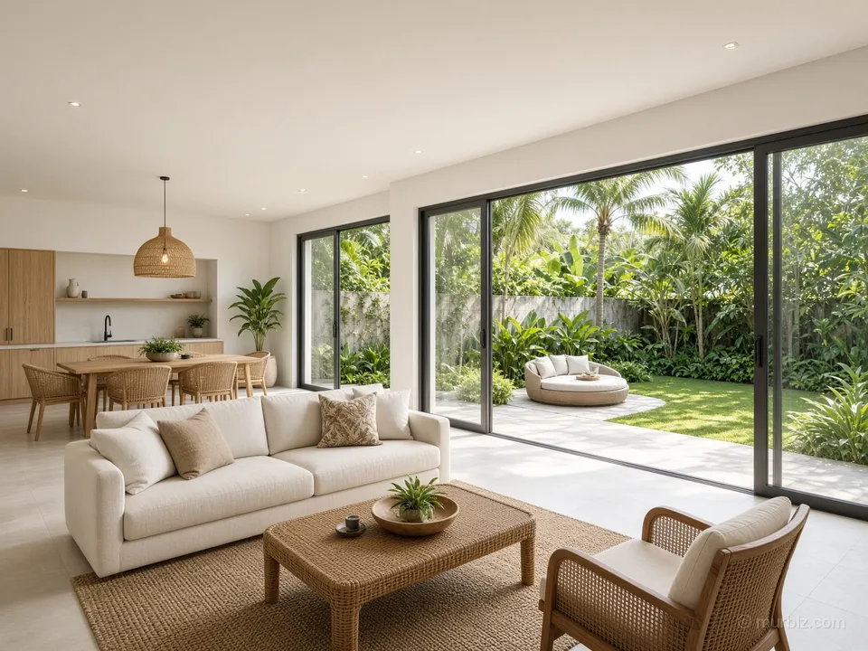 A new two-bedroom villa in quiet Sanur
