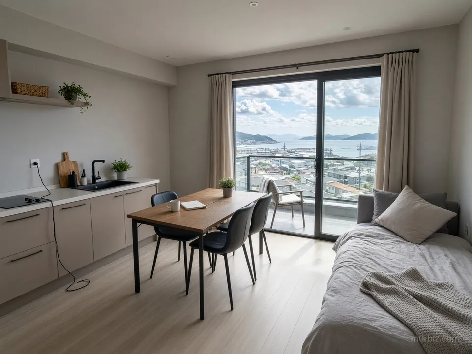 Căn studio hoàn thiện 40 m² trong tòa nhà mới ở Meden Rudnik