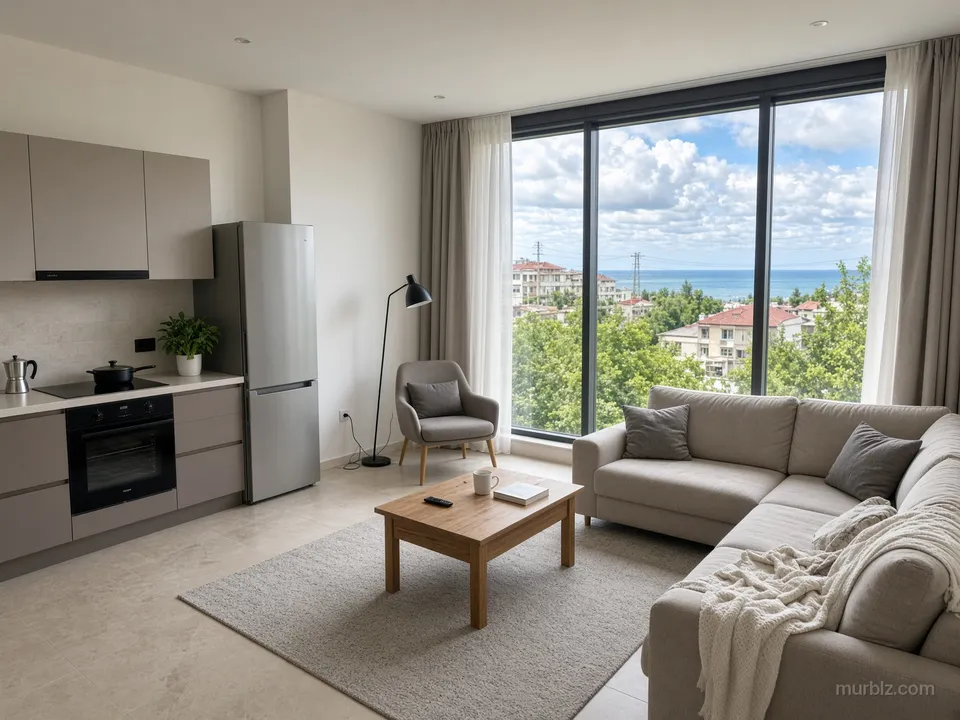 Căn hộ một phòng ngủ 62 m² nhìn ra biển trong tòa nhà mới ở Briz