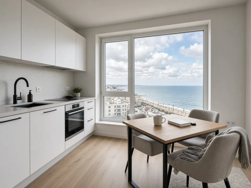 Căn hộ một phòng ngủ 63 m² ở tầng 11 nhìn ra biển