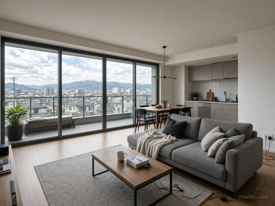 Căn hộ hai phòng ngủ 79 m² có sân hiên và gara ở City Kvart