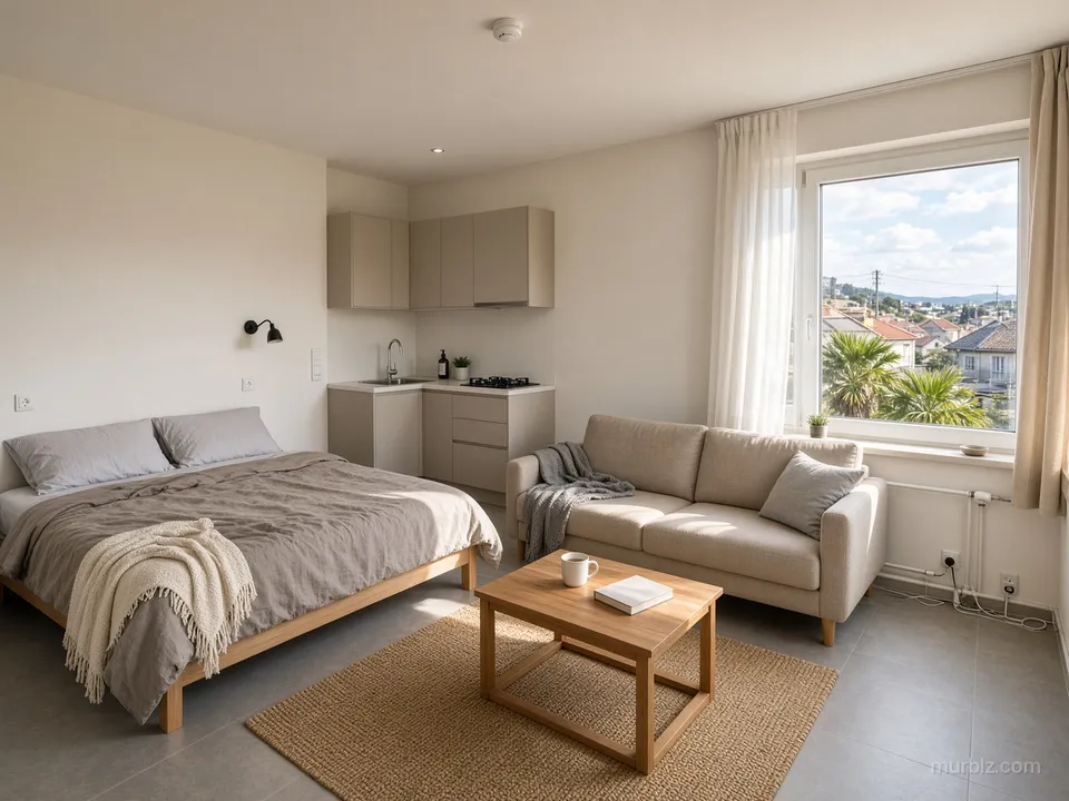 Căn studio 28 m² đã cải tạo ở trung tâm Tivat