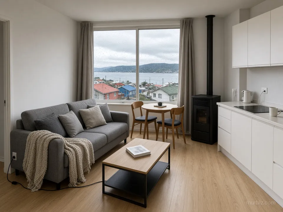 One-bedroom apartment in Puerto Montt by the sound