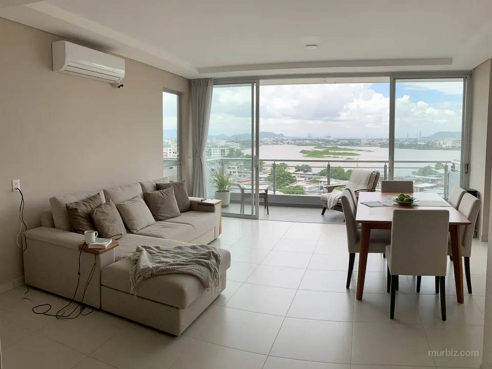 Three-bedroom apartment with a river view in Guayaquil