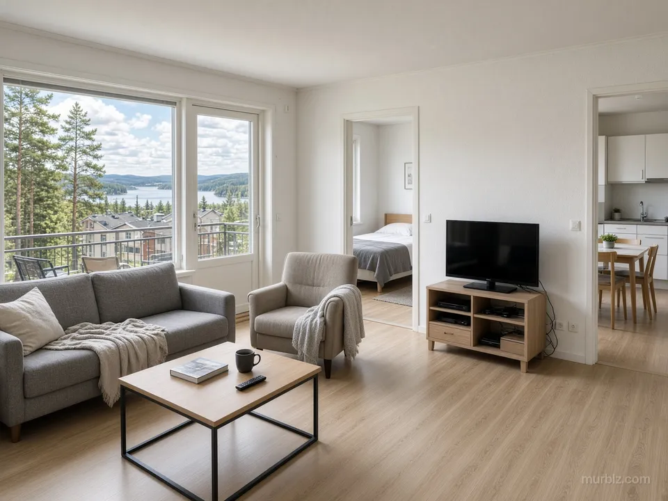 One-bedroom apartment in Kuopio by the lake
