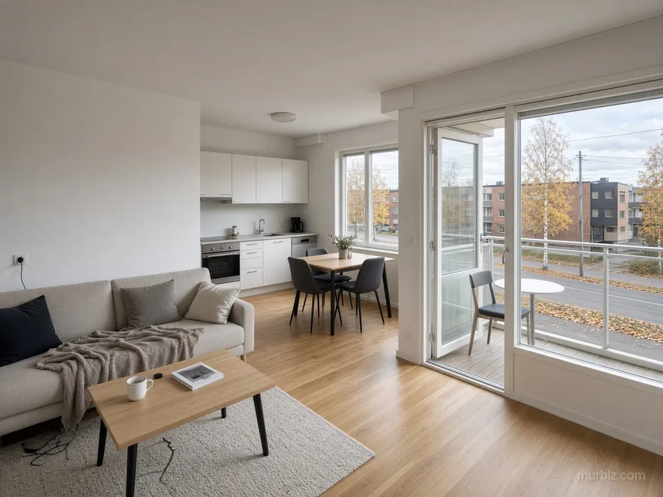 One-bedroom apartment in Oulu for a professional