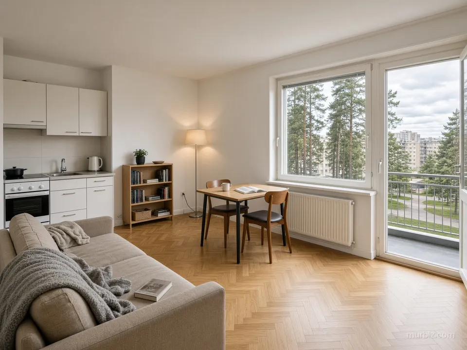 Studio apartment in Helsinki by the metro