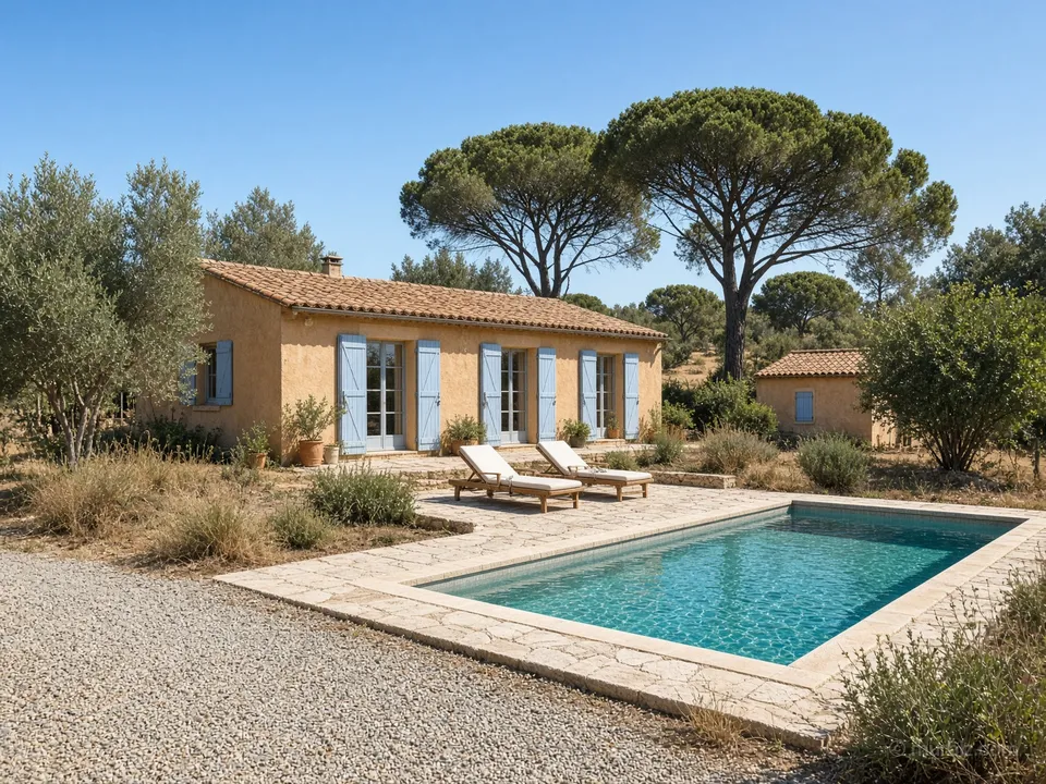 A house with a pool on a 1,000 m² plot near Fréjus