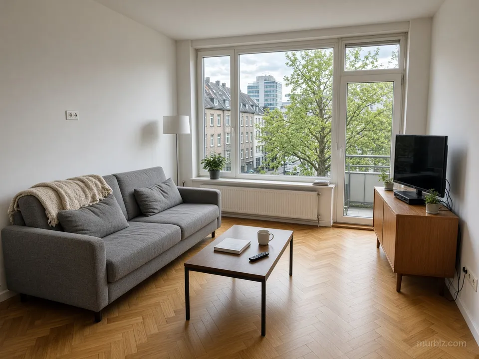 A one-bedroom apartment in Bilk near the university