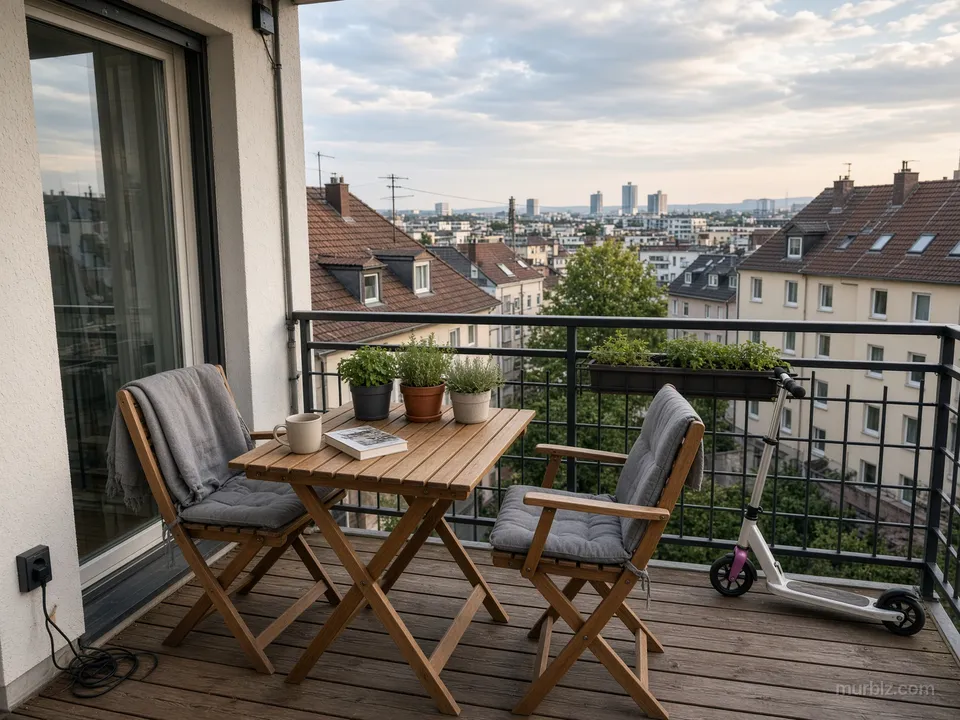A two-bedroom family apartment in Bornheim