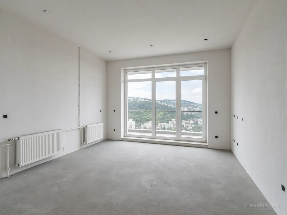 A one-bedroom apartment in a new building, ready for your own finish