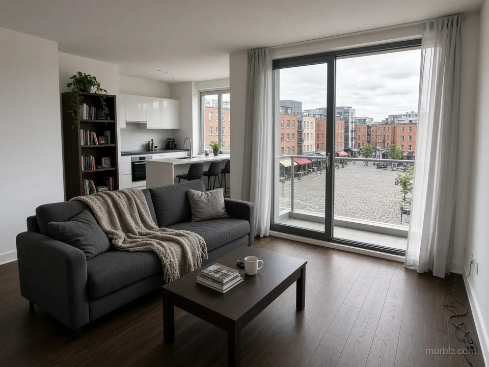Two-bedroom apartment in Smithfield in central Dublin