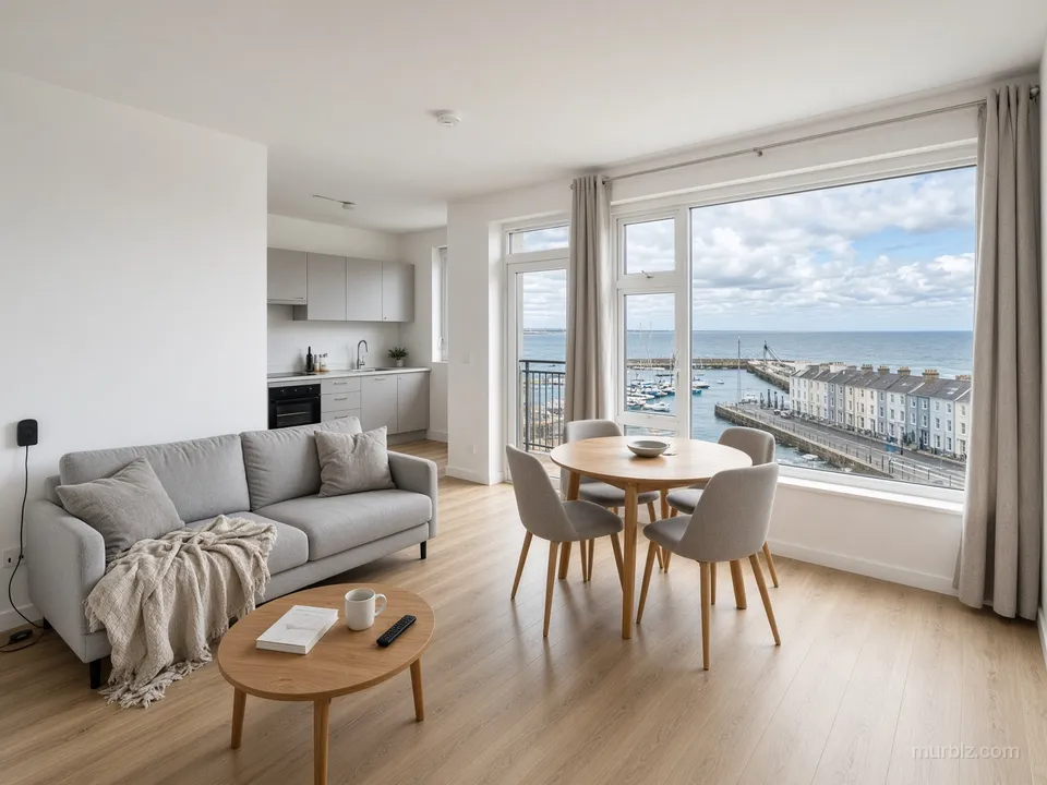 Two-bedroom apartment in seaside Dún Laoghaire