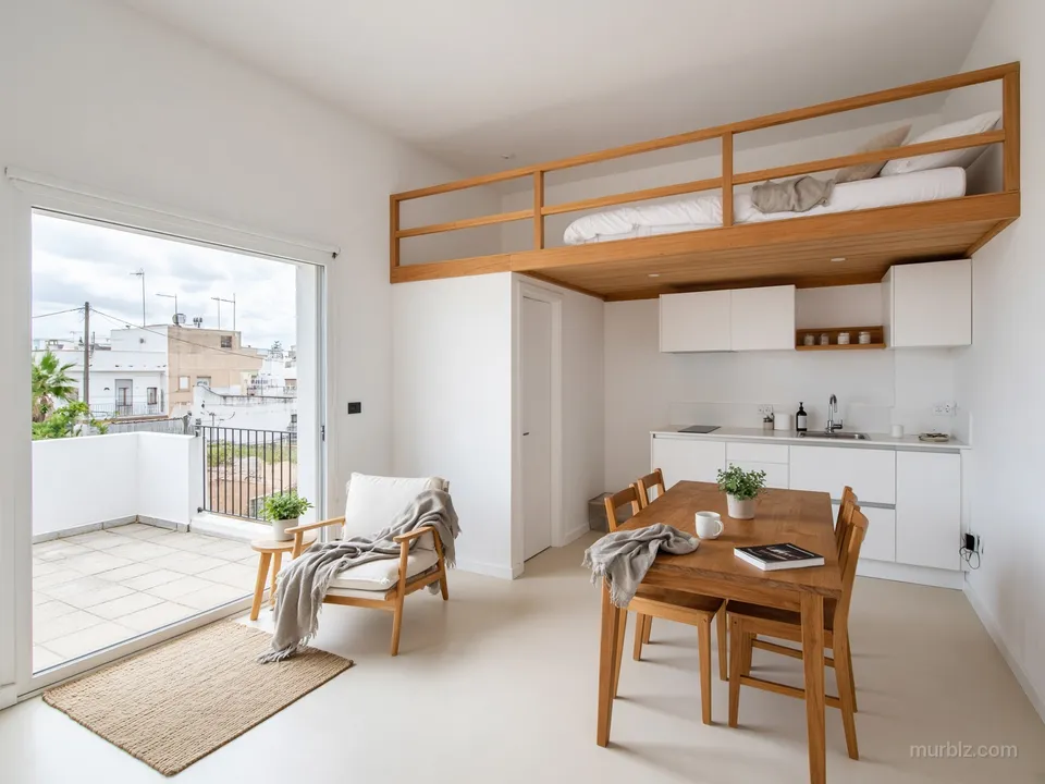 Figueretes plajına birkaç adım mesafede yenilenmiş 37 m² stüdyo
