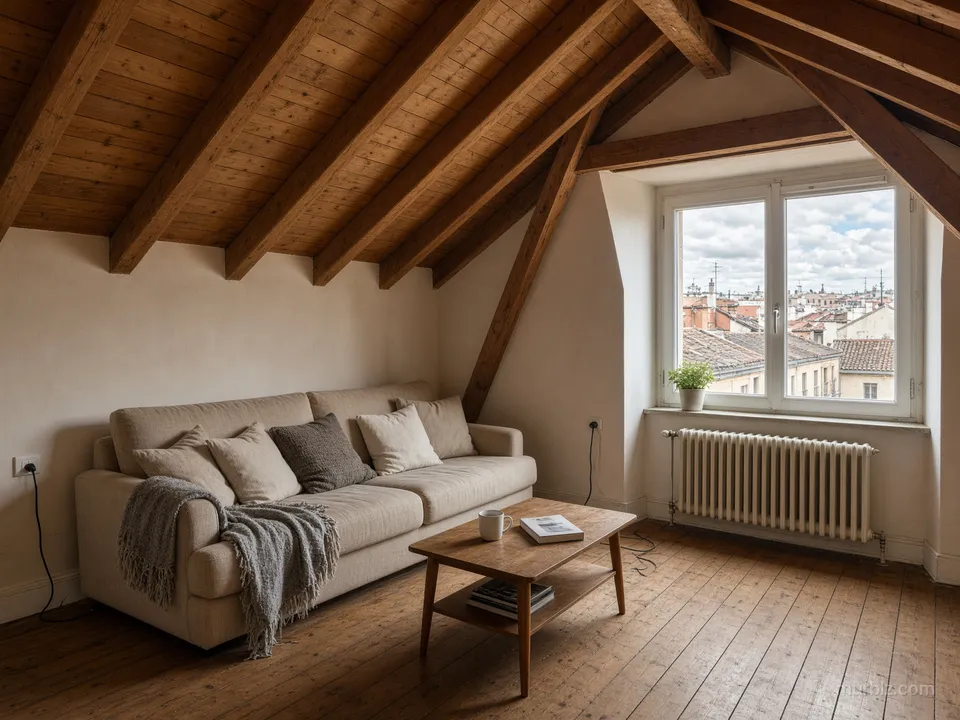 Goya mahallesinde 30 m² 1+1 çatı katı daire