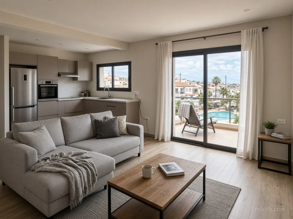 Costa Adeje'de teraslı, yenilenmiş 61 m² 1+1 daire