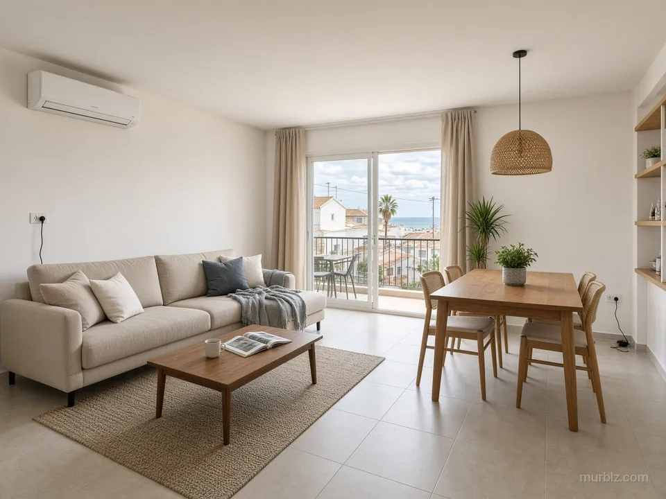 Denize 100 m mesafede yenilenmiş 75 m² 2+1 daire