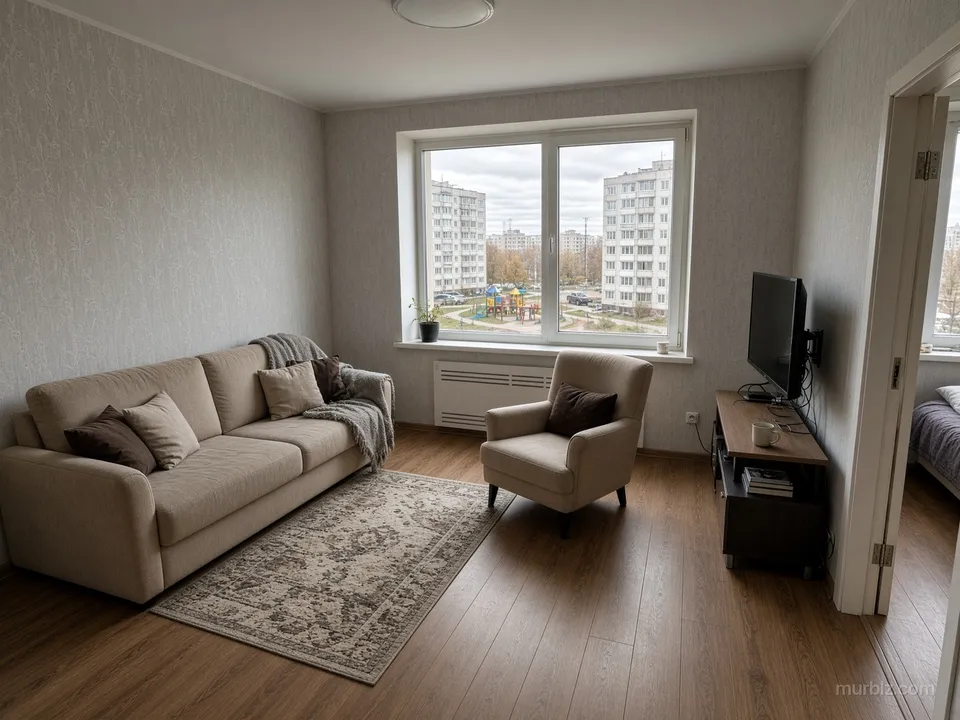 A two-room apartment in the Baikonur district