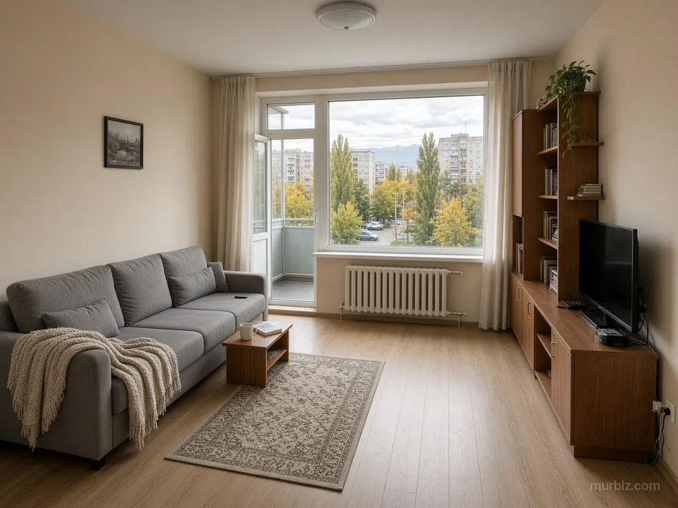 A two-room apartment in the Auezov district