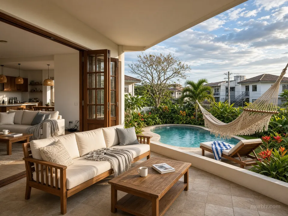 2-комнатная квартира в комплексе с бассейном у пляжа Тамариндо