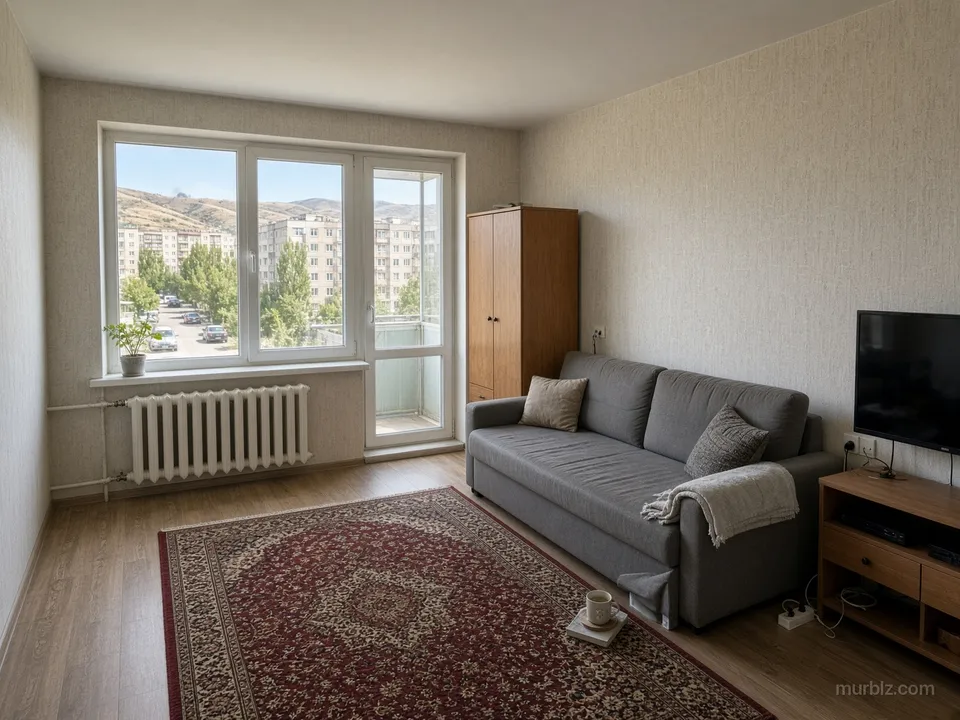 A one-room apartment in the Anar microdistrict