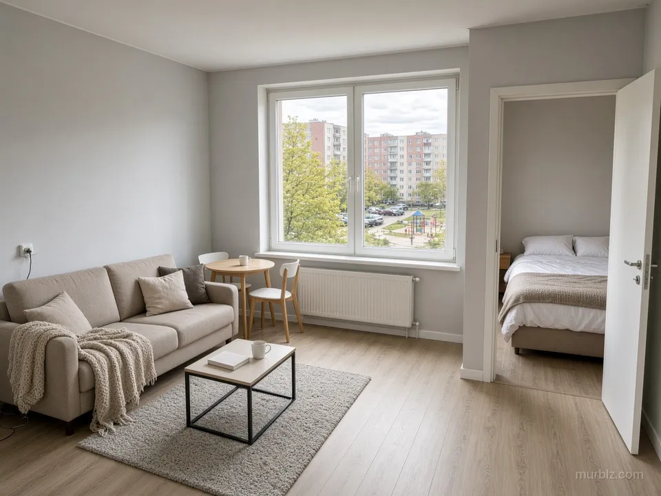 One-bedroom apartment in Panevėžys for a couple