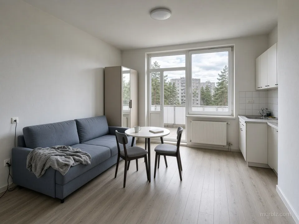 Studio apartment in Klaipėda by the sea