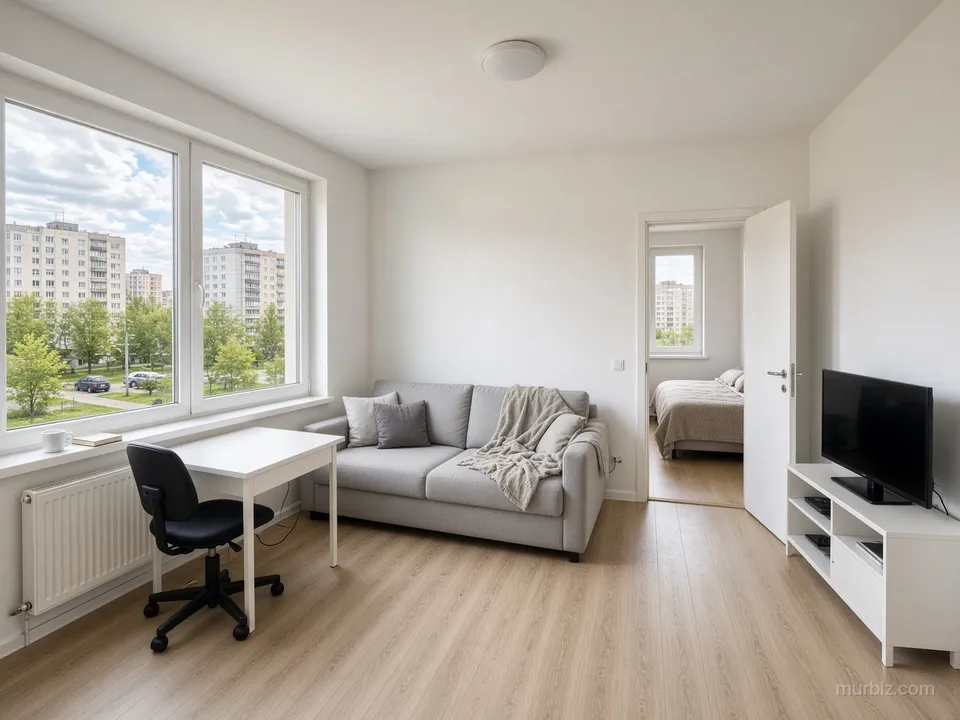 One-bedroom apartment in Kaunas for students