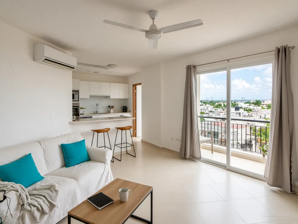 One-bedroom apartment in Cancún by the Caribbean Sea