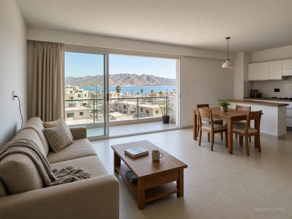 Two-bedroom apartment in La Paz by the Gulf of California