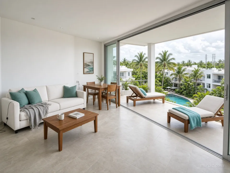 Two-bedroom apartment in Playa del Carmen to let to tourists