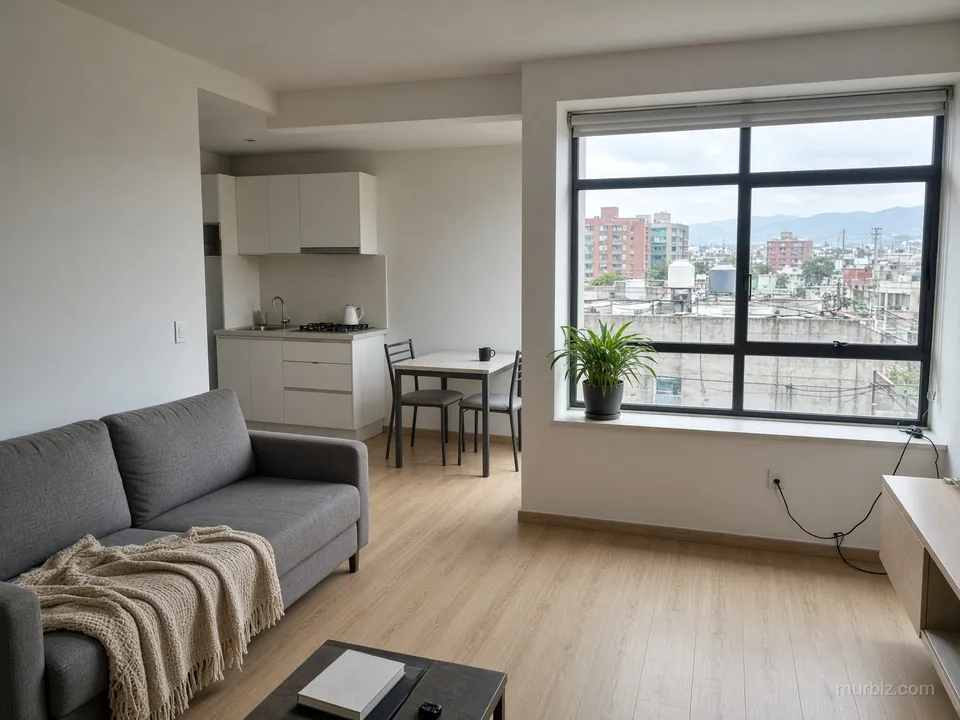 One-bedroom apartment in the north of Mexico City