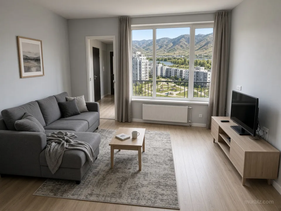 Three-room apartment in a new complex in Khan-Uul