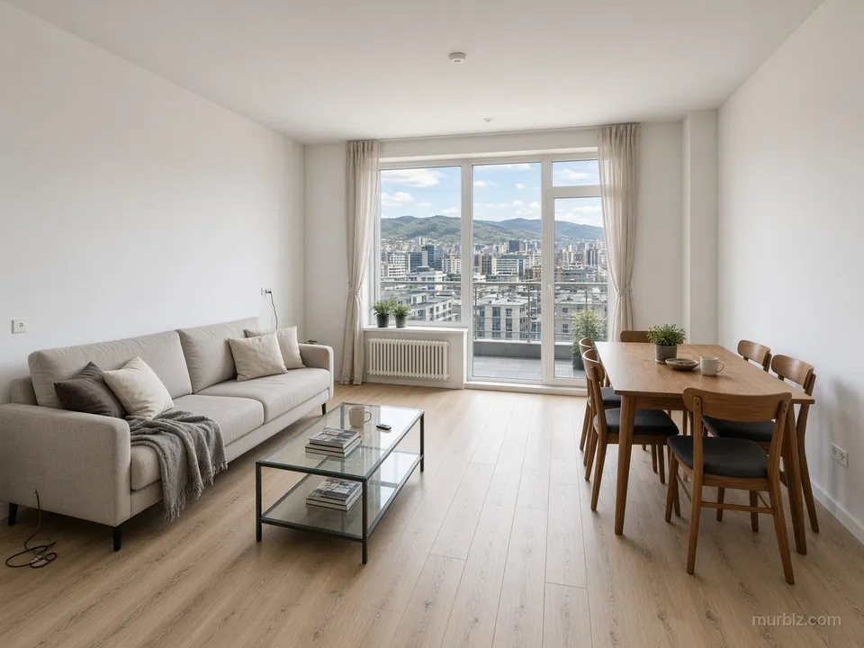 Three-room apartment in a new building in central Ulaanbaatar