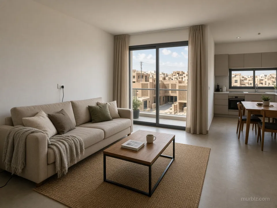 Ekolojik bir semtte yarı eşyalı 47 m² 1+1 daire