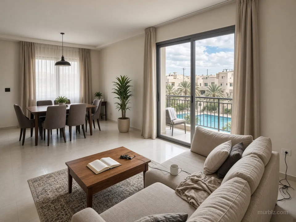 Havuz manzaralı 115 m² 2+1 daire