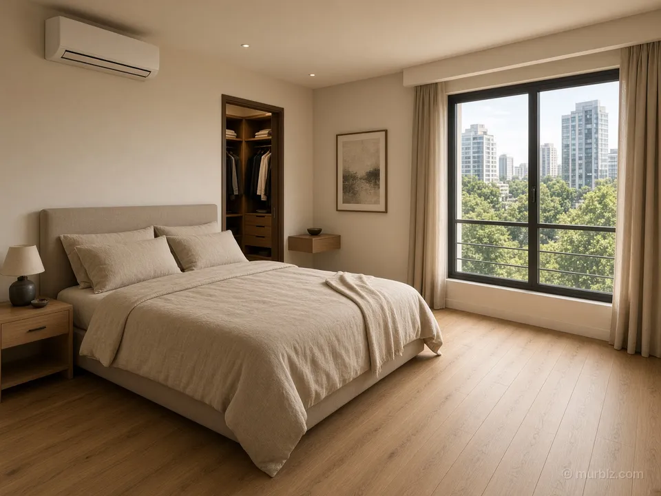 A furnished two-bedroom apartment for investor residency
