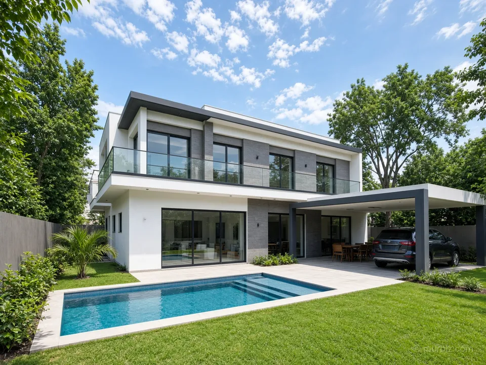 A 273 m² two-storey house with a pool by the botanical garden