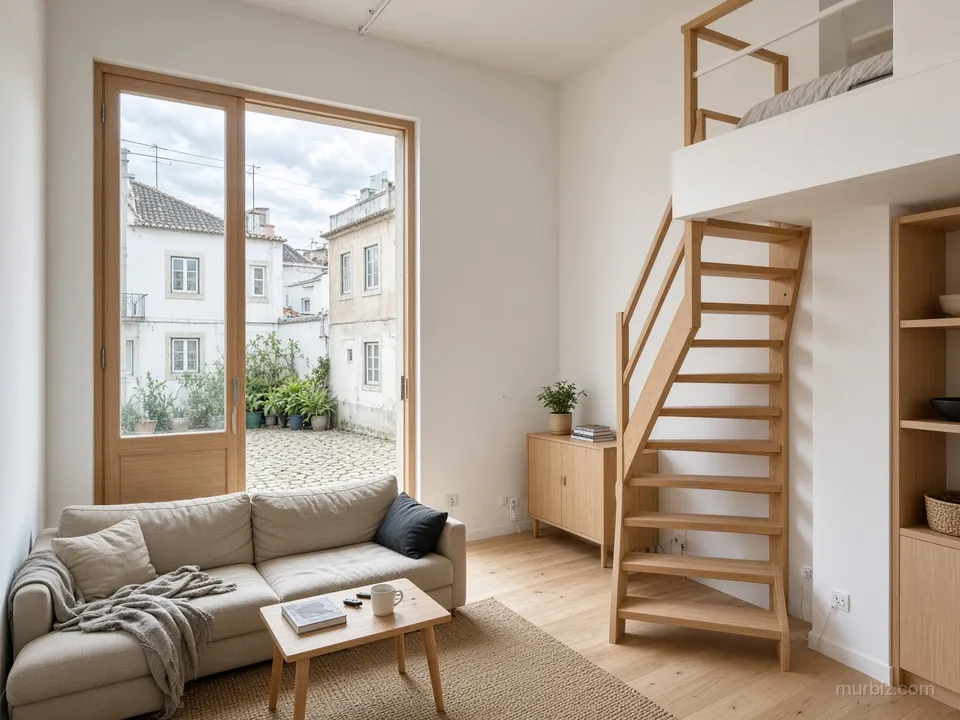 Eski bir avluda 54 m² 2+1 dubleks