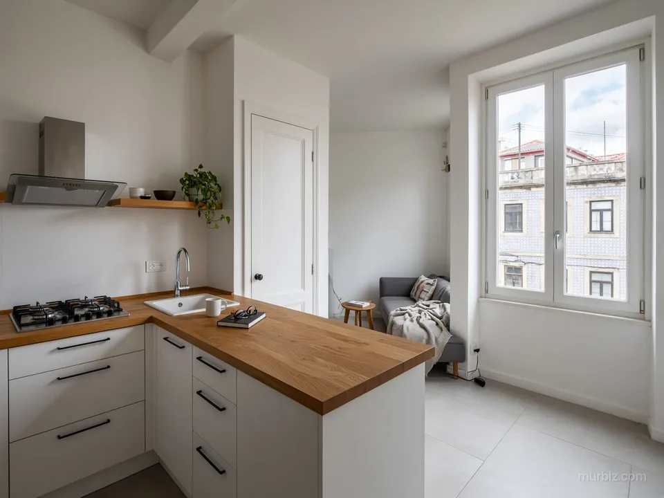 Rua de Santa Catarina yakınında yenilenmiş 35 m² 1+1 daire