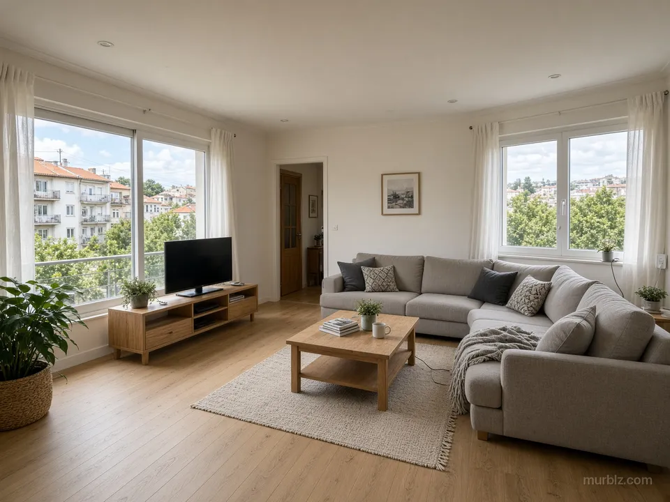 İki yöne pencereli 94 m² 3+1 daire