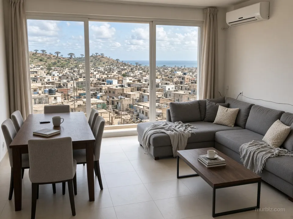 Three-bedroom apartment with a view of the hills in Ouakam