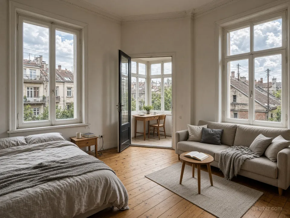 Căn studio 24 m² đã cải tạo cạnh Skadarlija
